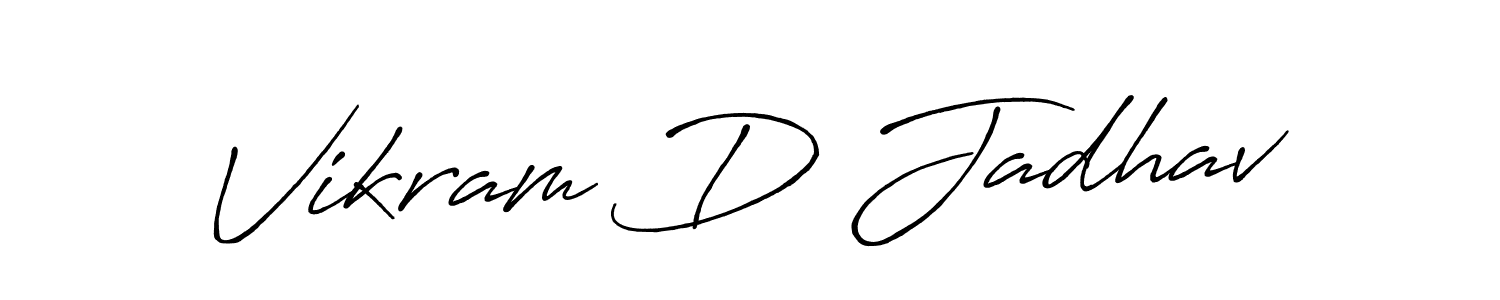 Also You can easily find your signature by using the search form. We will create Vikram D Jadhav name handwritten signature images for you free of cost using Antro_Vectra_Bolder sign style. Vikram D Jadhav signature style 7 images and pictures png
