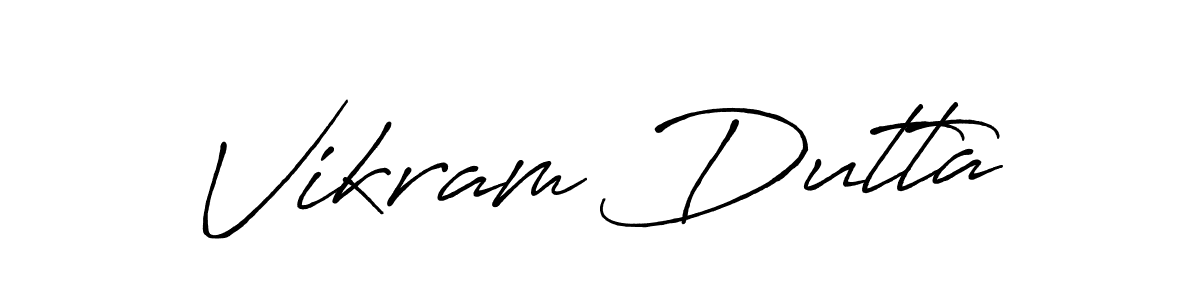 Design your own signature with our free online signature maker. With this signature software, you can create a handwritten (Antro_Vectra_Bolder) signature for name Vikram Dutta. Vikram Dutta signature style 7 images and pictures png