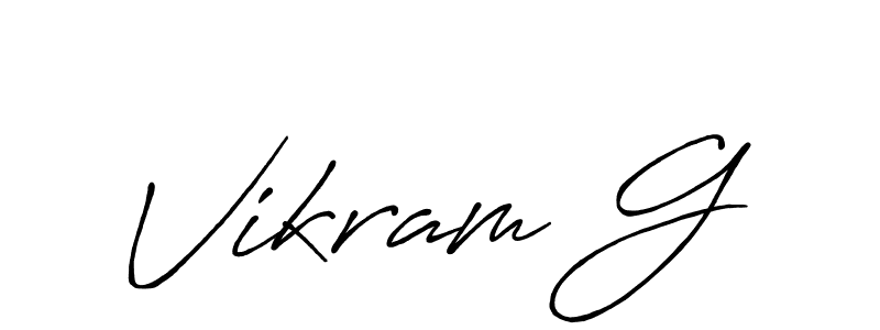 This is the best signature style for the Vikram G name. Also you like these signature font (Antro_Vectra_Bolder). Mix name signature. Vikram G signature style 7 images and pictures png