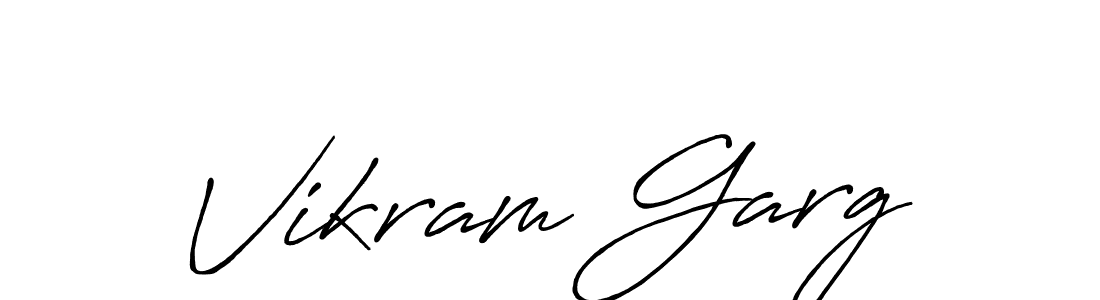 Create a beautiful signature design for name Vikram Garg. With this signature (Antro_Vectra_Bolder) fonts, you can make a handwritten signature for free. Vikram Garg signature style 7 images and pictures png