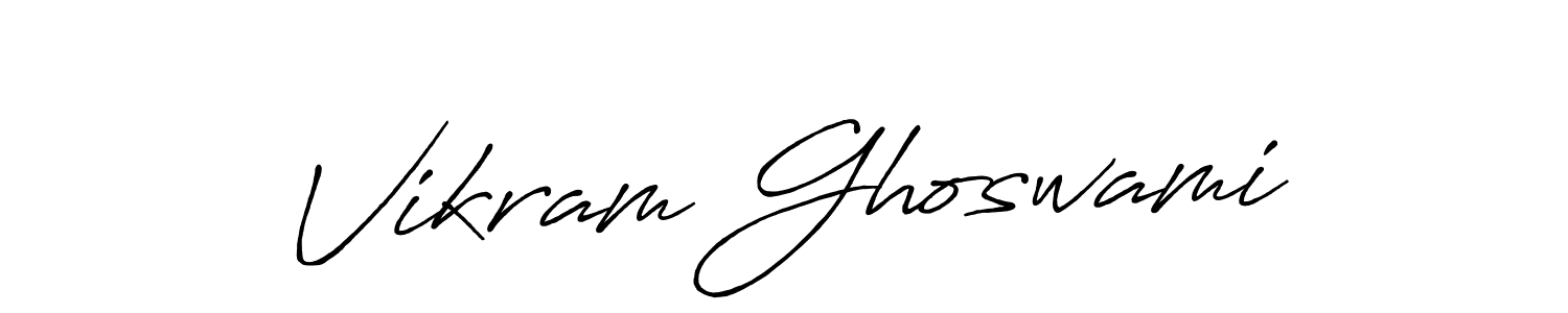 How to make Vikram Ghoswami name signature. Use Antro_Vectra_Bolder style for creating short signs online. This is the latest handwritten sign. Vikram Ghoswami signature style 7 images and pictures png