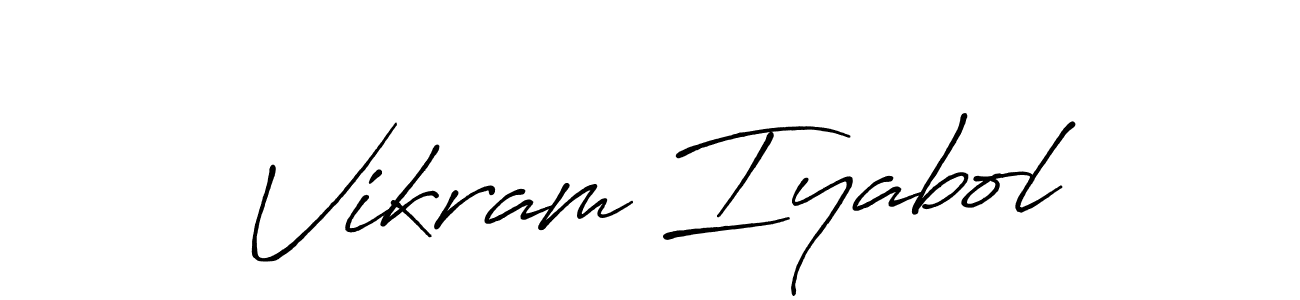 Similarly Antro_Vectra_Bolder is the best handwritten signature design. Signature creator online .You can use it as an online autograph creator for name Vikram Iyabol. Vikram Iyabol signature style 7 images and pictures png