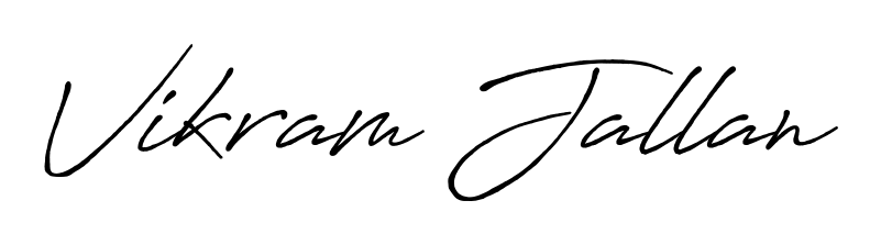 Turn your name Vikram Jallan into a signature brand with Antro_Vectra_Bolder styling. Download in standard PNG or transparent format anytime. Vikram Jallan signature style 7 images and pictures png