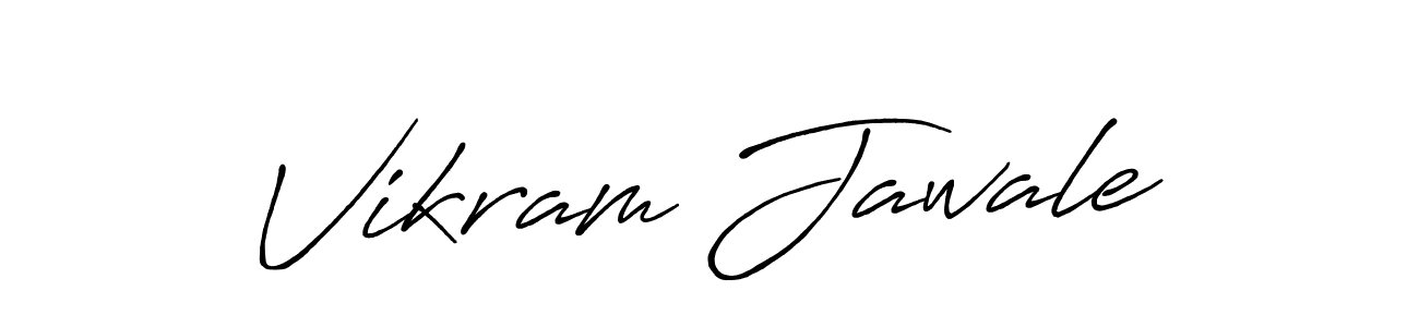 Create a beautiful signature design for name Vikram Jawale. With this signature (Antro_Vectra_Bolder) fonts, you can make a handwritten signature for free. Vikram Jawale signature style 7 images and pictures png