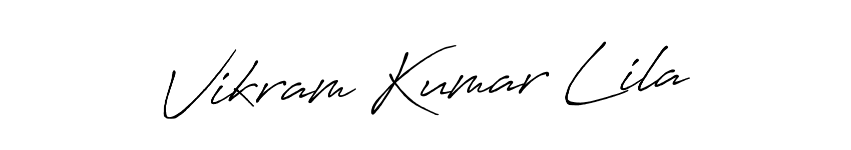 Vikram Kumar Lila stylish signature style. Best Handwritten Sign (Antro_Vectra_Bolder) for my name. Handwritten Signature Collection Ideas for my name Vikram Kumar Lila. Vikram Kumar Lila signature style 7 images and pictures png