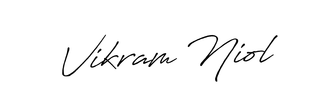 It looks lik you need a new signature style for name Vikram Niol. Design unique handwritten (Antro_Vectra_Bolder) signature with our free signature maker in just a few clicks. Vikram Niol signature style 7 images and pictures png