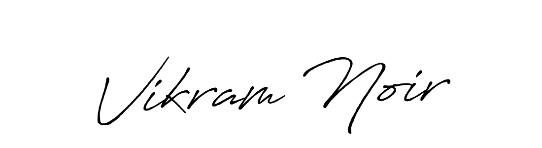 How to make Vikram Noir name signature. Use Antro_Vectra_Bolder style for creating short signs online. This is the latest handwritten sign. Vikram Noir signature style 7 images and pictures png