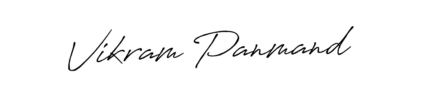 Use a signature maker to create a handwritten signature online. With this signature software, you can design (Antro_Vectra_Bolder) your own signature for name Vikram Panmand. Vikram Panmand signature style 7 images and pictures png