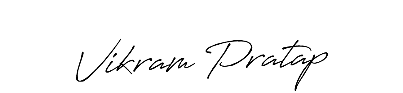 Use a signature maker to create a handwritten signature online. With this signature software, you can design (Antro_Vectra_Bolder) your own signature for name Vikram Pratap. Vikram Pratap signature style 7 images and pictures png