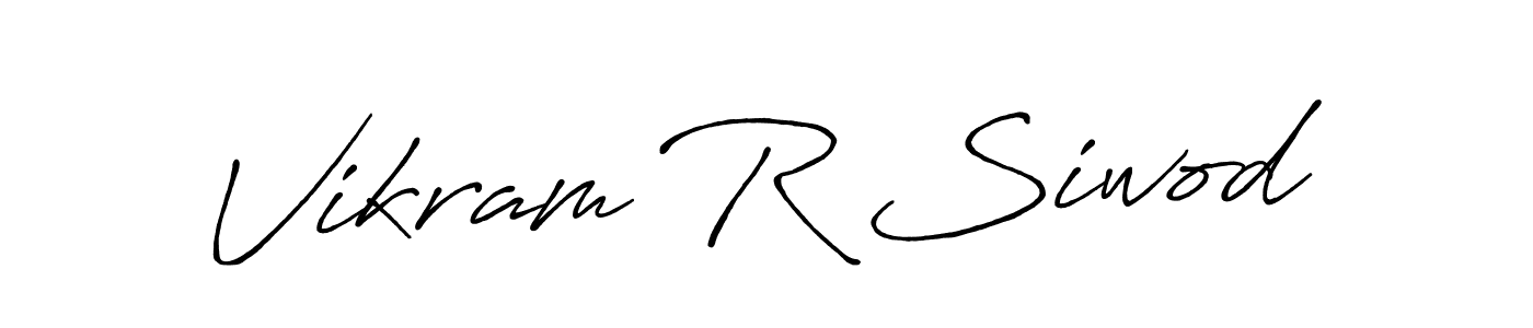 Use a signature maker to create a handwritten signature online. With this signature software, you can design (Antro_Vectra_Bolder) your own signature for name Vikram R Siwod. Vikram R Siwod signature style 7 images and pictures png