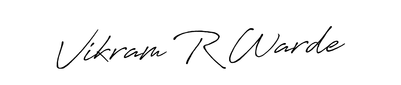 Use a signature maker to create a handwritten signature online. With this signature software, you can design (Antro_Vectra_Bolder) your own signature for name Vikram R Warde. Vikram R Warde signature style 7 images and pictures png