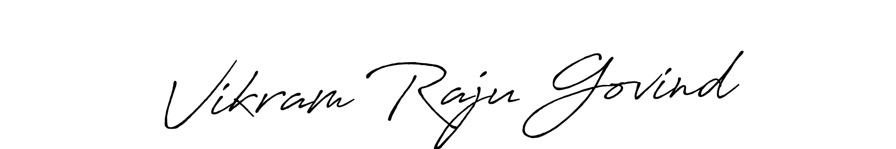 Vikram Raju Govind stylish signature style. Best Handwritten Sign (Antro_Vectra_Bolder) for my name. Handwritten Signature Collection Ideas for my name Vikram Raju Govind. Vikram Raju Govind signature style 7 images and pictures png