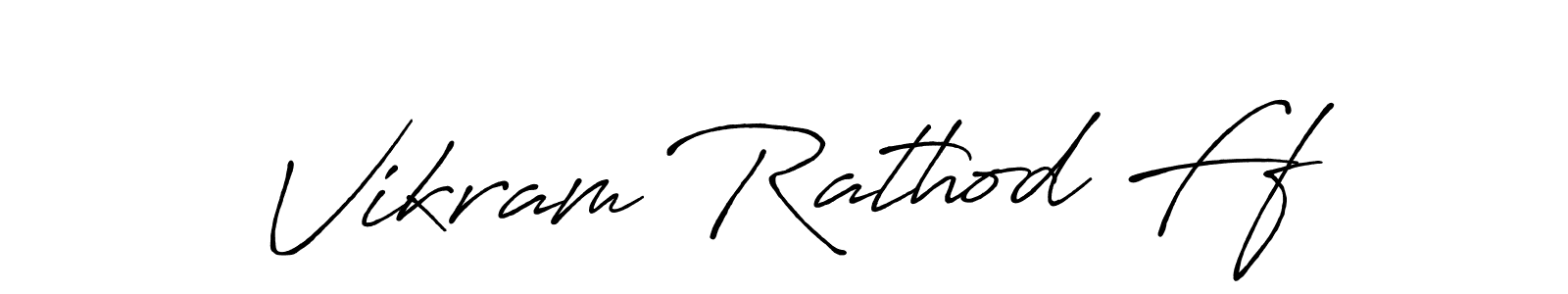 How to Draw Vikram Rathod Ff signature style? Antro_Vectra_Bolder is a latest design signature styles for name Vikram Rathod Ff. Vikram Rathod Ff signature style 7 images and pictures png