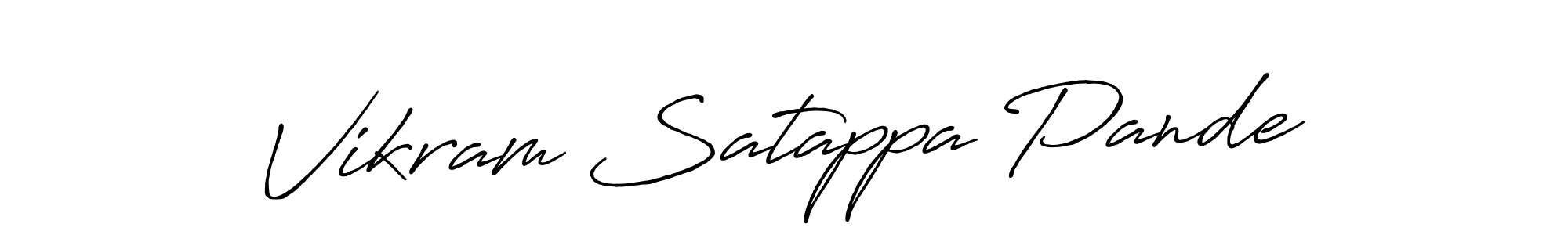 Make a beautiful signature design for name Vikram Satappa Pande. With this signature (Antro_Vectra_Bolder) style, you can create a handwritten signature for free. Vikram Satappa Pande signature style 7 images and pictures png