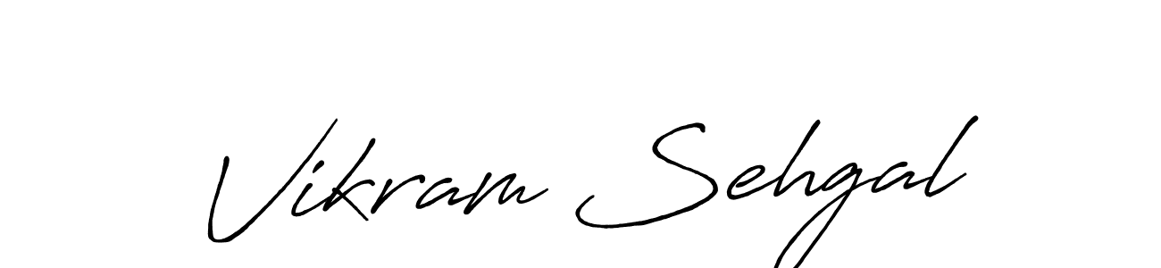 How to make Vikram Sehgal name signature. Use Antro_Vectra_Bolder style for creating short signs online. This is the latest handwritten sign. Vikram Sehgal signature style 7 images and pictures png