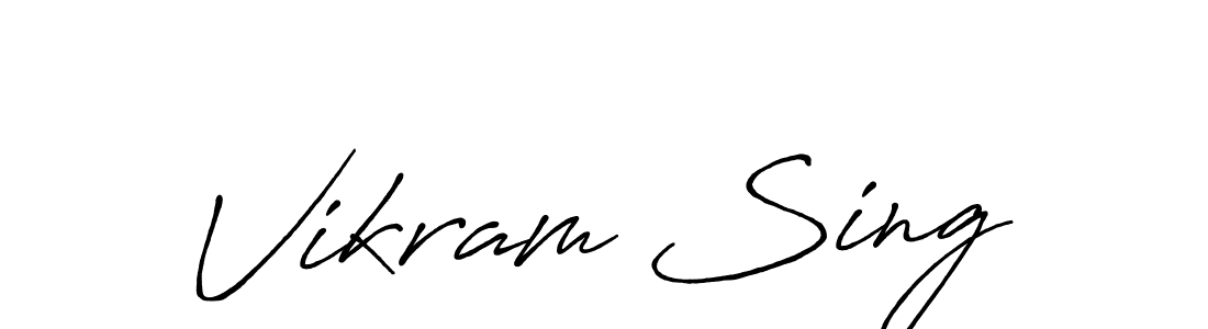 Also You can easily find your signature by using the search form. We will create Vikram Sing name handwritten signature images for you free of cost using Antro_Vectra_Bolder sign style. Vikram Sing signature style 7 images and pictures png