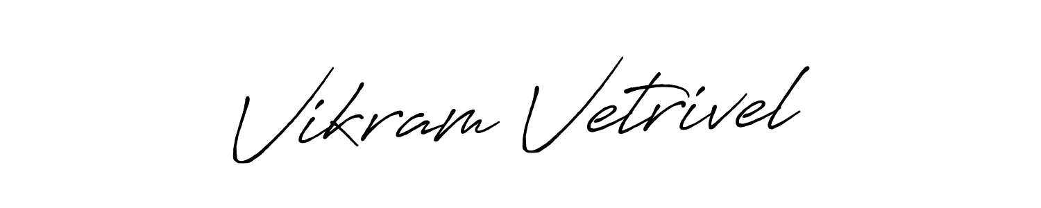 Make a short Vikram Vetrivel signature style. Manage your documents anywhere anytime using Antro_Vectra_Bolder. Create and add eSignatures, submit forms, share and send files easily. Vikram Vetrivel signature style 7 images and pictures png