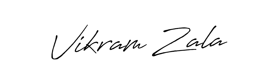 Design your own signature with our free online signature maker. With this signature software, you can create a handwritten (Antro_Vectra_Bolder) signature for name Vikram Zala. Vikram Zala signature style 7 images and pictures png