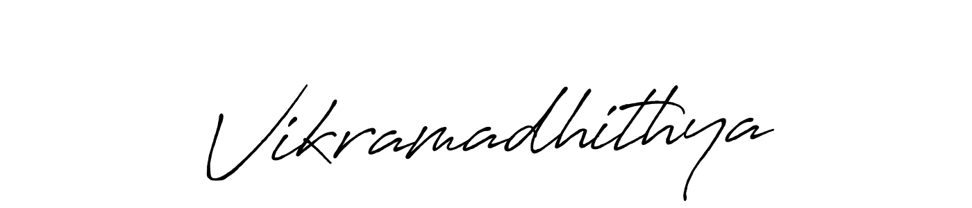 How to make Vikramadhithya signature? Antro_Vectra_Bolder is a professional autograph style. Create handwritten signature for Vikramadhithya name. Vikramadhithya signature style 7 images and pictures png
