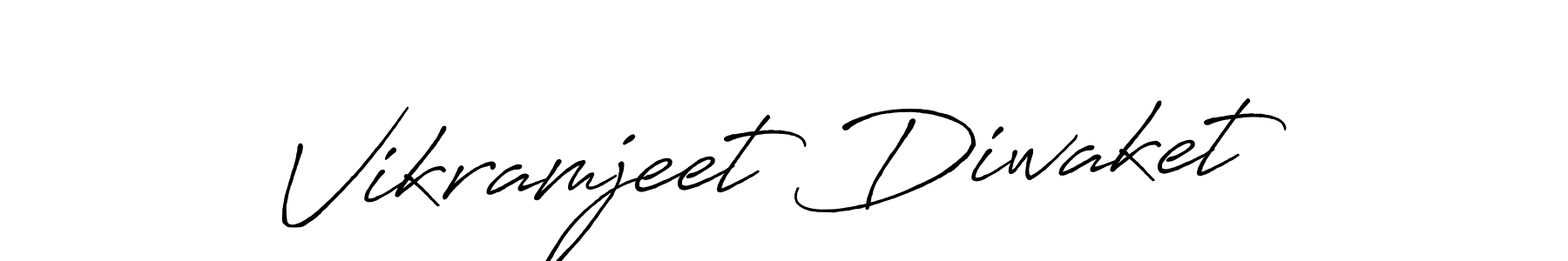 Make a beautiful signature design for name Vikramjeet Diwaket. With this signature (Antro_Vectra_Bolder) style, you can create a handwritten signature for free. Vikramjeet Diwaket signature style 7 images and pictures png