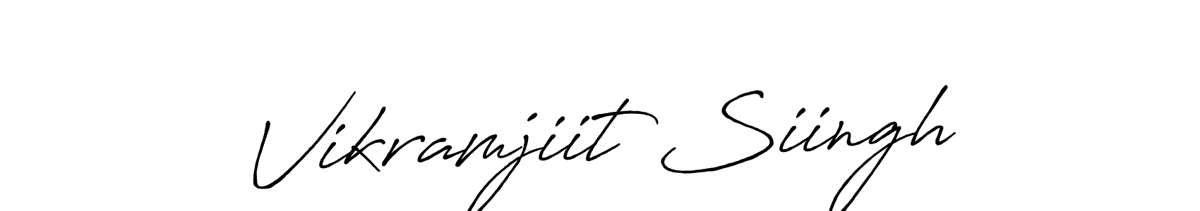 Antro_Vectra_Bolder is a professional signature style that is perfect for those who want to add a touch of class to their signature. It is also a great choice for those who want to make their signature more unique. Get Vikramjiit Siingh name to fancy signature for free. Vikramjiit Siingh signature style 7 images and pictures png