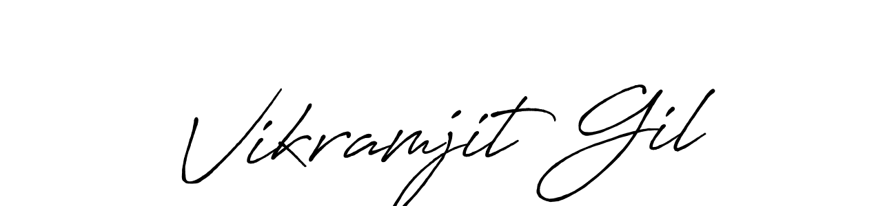 This is the best signature style for the Vikramjit Gil name. Also you like these signature font (Antro_Vectra_Bolder). Mix name signature. Vikramjit Gil signature style 7 images and pictures png