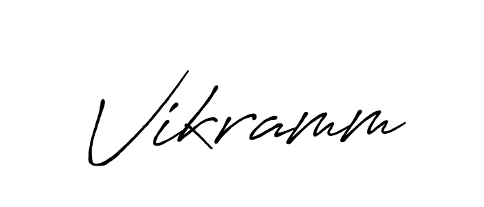 How to make Vikramm signature? Antro_Vectra_Bolder is a professional autograph style. Create handwritten signature for Vikramm name. Vikramm signature style 7 images and pictures png