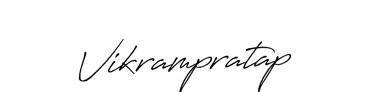 Create a beautiful signature design for name Vikrampratap. With this signature (Antro_Vectra_Bolder) fonts, you can make a handwritten signature for free. Vikrampratap signature style 7 images and pictures png