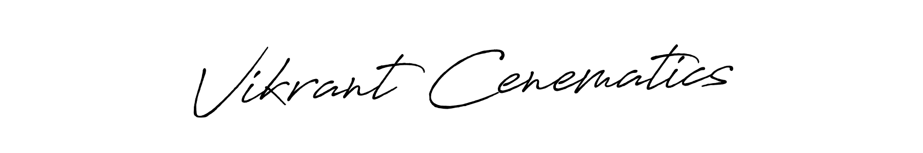 The best way (Antro_Vectra_Bolder) to make a short signature is to pick only two or three words in your name. The name Vikrant Cenematics include a total of six letters. For converting this name. Vikrant Cenematics signature style 7 images and pictures png