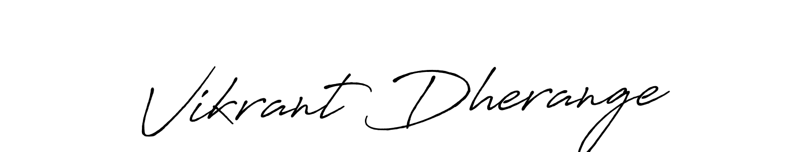 The best way (Antro_Vectra_Bolder) to make a short signature is to pick only two or three words in your name. The name Vikrant Dherange include a total of six letters. For converting this name. Vikrant Dherange signature style 7 images and pictures png