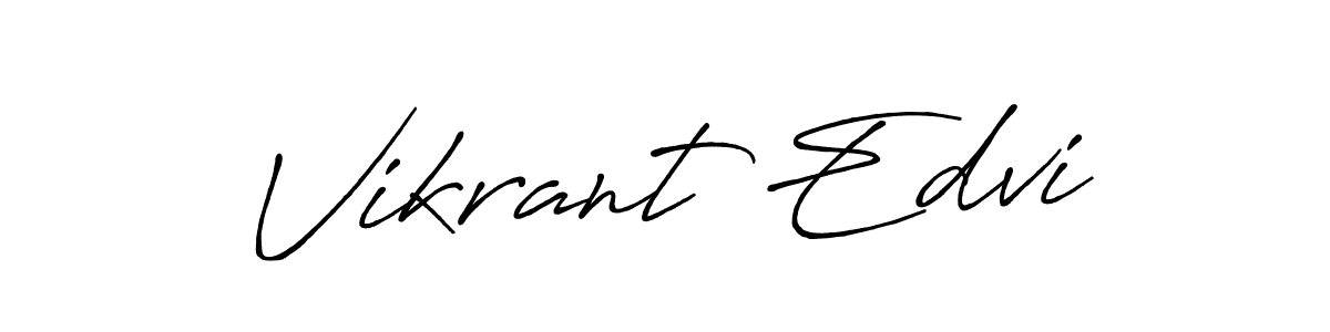 You can use this online signature creator to create a handwritten signature for the name Vikrant Edvi. This is the best online autograph maker. Vikrant Edvi signature style 7 images and pictures png