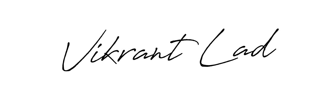 The best way (Antro_Vectra_Bolder) to make a short signature is to pick only two or three words in your name. The name Vikrant Lad include a total of six letters. For converting this name. Vikrant Lad signature style 7 images and pictures png