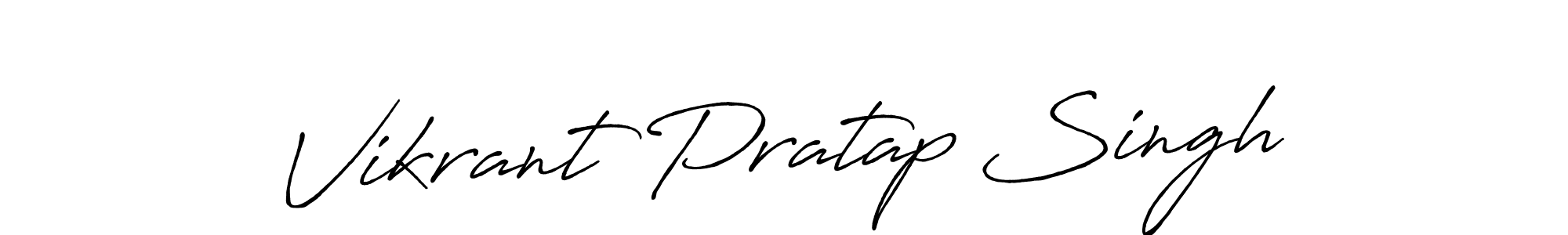 How to make Vikrant Pratap Singh name signature. Use Antro_Vectra_Bolder style for creating short signs online. This is the latest handwritten sign. Vikrant Pratap Singh signature style 7 images and pictures png