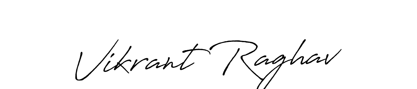 Vikrant Raghav stylish signature style. Best Handwritten Sign (Antro_Vectra_Bolder) for my name. Handwritten Signature Collection Ideas for my name Vikrant Raghav. Vikrant Raghav signature style 7 images and pictures png