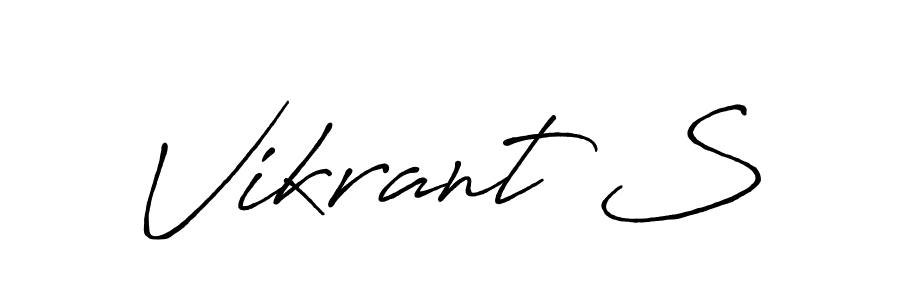 Similarly Antro_Vectra_Bolder is the best handwritten signature design. Signature creator online .You can use it as an online autograph creator for name Vikrant S. Vikrant S signature style 7 images and pictures png