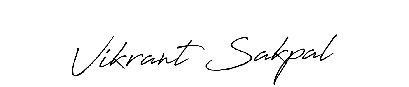 How to make Vikrant Sakpal signature? Antro_Vectra_Bolder is a professional autograph style. Create handwritten signature for Vikrant Sakpal name. Vikrant Sakpal signature style 7 images and pictures png