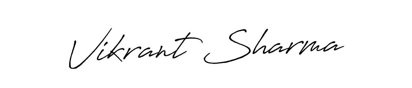 How to Draw Vikrant Sharma signature style? Antro_Vectra_Bolder is a latest design signature styles for name Vikrant Sharma. Vikrant Sharma signature style 7 images and pictures png