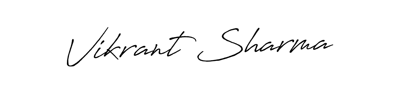 How to make Vikrant Sharma signature? Antro_Vectra_Bolder is a professional autograph style. Create handwritten signature for Vikrant Sharma name. Vikrant Sharma signature style 7 images and pictures png