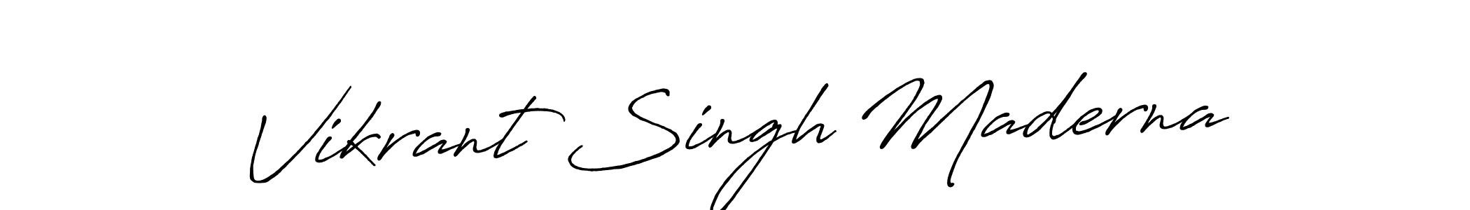 Vikrant Singh Maderna stylish signature style. Best Handwritten Sign (Antro_Vectra_Bolder) for my name. Handwritten Signature Collection Ideas for my name Vikrant Singh Maderna. Vikrant Singh Maderna signature style 7 images and pictures png