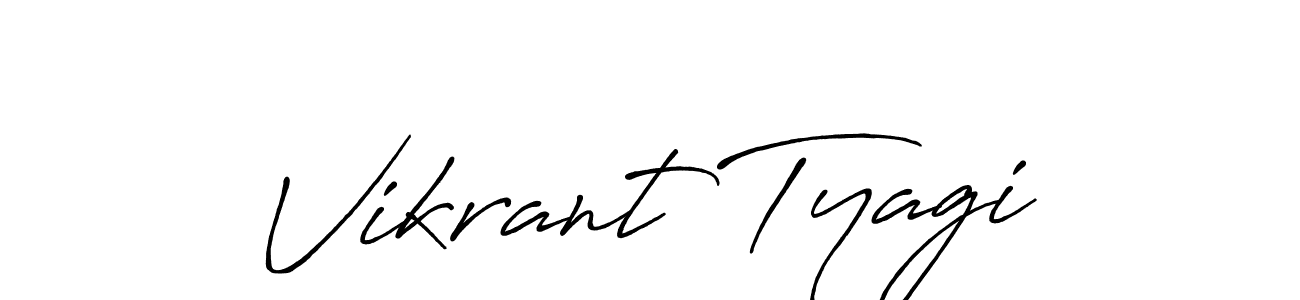 Design your own signature with our free online signature maker. With this signature software, you can create a handwritten (Antro_Vectra_Bolder) signature for name Vikrant Tyagi. Vikrant Tyagi signature style 7 images and pictures png