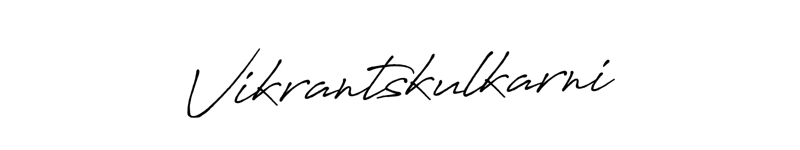 Design your own signature with our free online signature maker. With this signature software, you can create a handwritten (Antro_Vectra_Bolder) signature for name Vikrantskulkarni. Vikrantskulkarni signature style 7 images and pictures png
