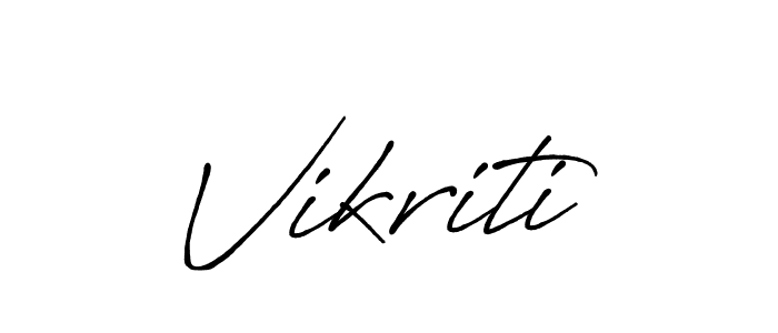It looks lik you need a new signature style for name Vikriti. Design unique handwritten (Antro_Vectra_Bolder) signature with our free signature maker in just a few clicks. Vikriti signature style 7 images and pictures png