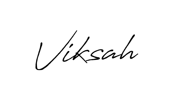 Make a beautiful signature design for name Viksah. Use this online signature maker to create a handwritten signature for free. Viksah signature style 7 images and pictures png