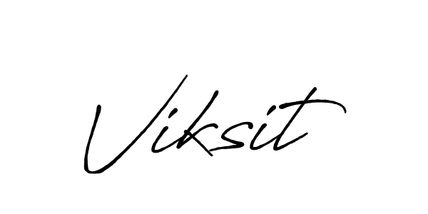 How to make Viksit signature? Antro_Vectra_Bolder is a professional autograph style. Create handwritten signature for Viksit name. Viksit signature style 7 images and pictures png