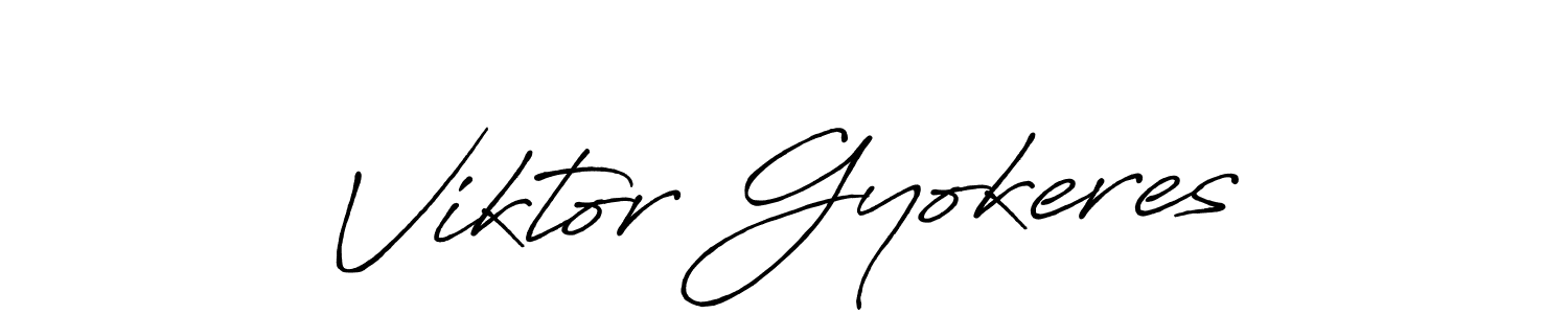 How to make Viktor Gyokeres signature? Antro_Vectra_Bolder is a professional autograph style. Create handwritten signature for Viktor Gyokeres name. Viktor Gyokeres signature style 7 images and pictures png
