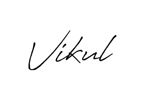 The best way (Antro_Vectra_Bolder) to make a short signature is to pick only two or three words in your name. The name Vikul include a total of six letters. For converting this name. Vikul signature style 7 images and pictures png
