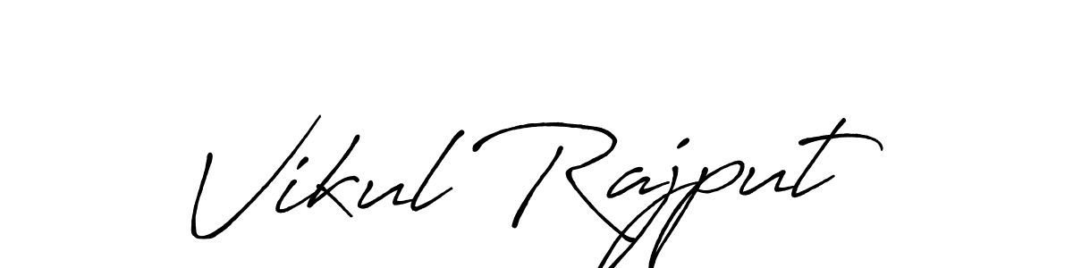 Also we have Vikul Rajput name is the best signature style. Create professional handwritten signature collection using Antro_Vectra_Bolder autograph style. Vikul Rajput signature style 7 images and pictures png