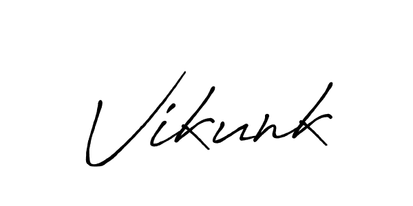 Also we have Vikunk name is the best signature style. Create professional handwritten signature collection using Antro_Vectra_Bolder autograph style. Vikunk signature style 7 images and pictures png