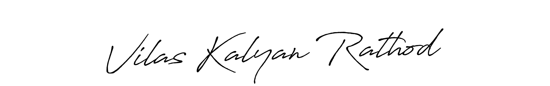 Design your own signature with our free online signature maker. With this signature software, you can create a handwritten (Antro_Vectra_Bolder) signature for name Vilas Kalyan Rathod. Vilas Kalyan Rathod signature style 7 images and pictures png