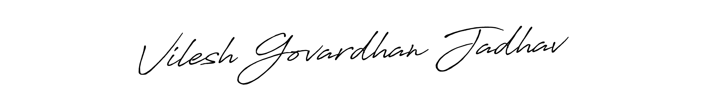 Make a beautiful signature design for name Vilesh Govardhan Jadhav. Use this online signature maker to create a handwritten signature for free. Vilesh Govardhan Jadhav signature style 7 images and pictures png